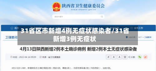 31省区市新增4例无症状感染者/31省新增3例无症状-第1张图片