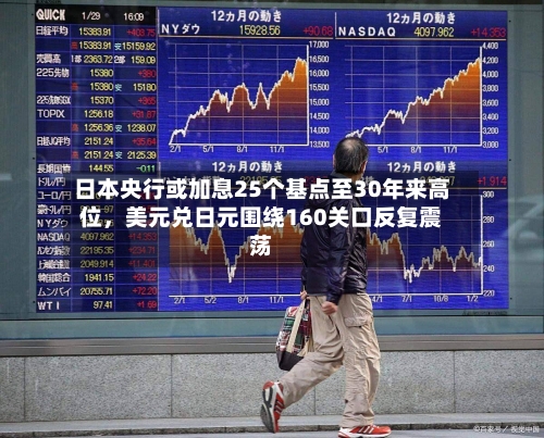 日本央行或加息25个基点至30年来高位,美元兑日元围绕160关口反复震荡